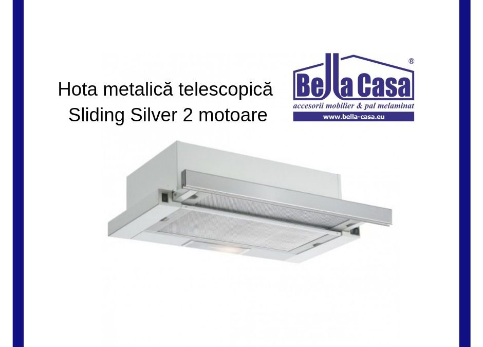 Hota telescopică metalică Sliding Silver