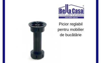 Picior reglabil din material plastic pentru mobilier de bucătărie