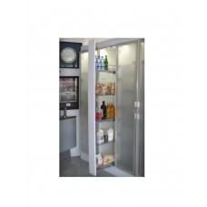 COLOANA EXTRACTIBILA CU AMORTIZARE SOFT 5 COSURI, DESCHIDERE STANGA - CROM