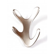 CUIER METALIC METALIC CEBI, ASIMETRICAL PLATE STYLISED DESIGN, CU 2 BRAT SI 2 PICIOARE - ALUMINIU