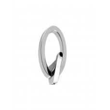 CUIER METALIC OVAL CU 1 BRAT SI 2 PICIOARE - CROM