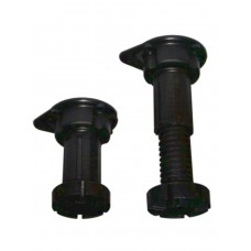 PICIOR DIN PLASTIC CU REGLAJ DE AMPLITUDINE PENTRU BUCATARIE 80-160MM, 3 PIESE NEGRU