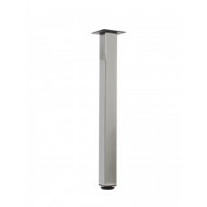 PICIOR METALIC PENTRU MASA PATRAT 60X60X710MM CROM            