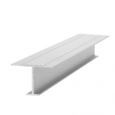 PROFIL ALUMINIU TIP "H" INEGAL 2500MM  SATIN