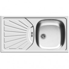 CHIUVETA INOX 780X435 MM,CU O CUVA SI UN PICURATOR, DREAPTA