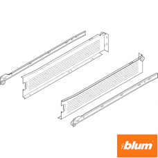 Laterală din oţel METABOX M (86 mm), Extensie parţială, 25 kg, NL=400 mm, Versiune cu şuruburi, stânga/dreapta