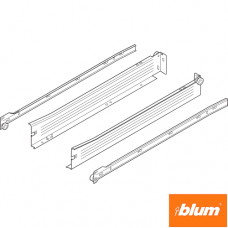 Laterală din oţel METABOX N (54 mm), Extensie parţială, 25 kg, NL=270 mm, Versiune cu gheare, stânga/dreapta
