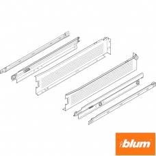 Laterală din oţel METABOX M (86 mm), Extensie totală, 30 kg, NL=270 mm, Versiune cu gheare, stânga/dreapta