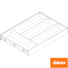 AMBIA-LINE Organizator pt tacâmuri pentru LEGRABOX Sertar, Plastic/oţel, 4 Compartimente pt tacâmuri, NL=450 mm, Lăţime=300 mm