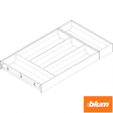 AMBIA-LINE Organizator pt tacâmuri pentru LEGRABOX Sertar, Plastic/oţel, 5 Compartimente pt tacâmuri, NL=550 mm, Lăţime=300 mm