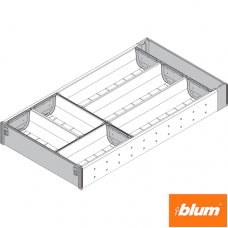 ORGA-LINE Set de casete (cu ocupare parţială), pentru Sertar din lemn, NL=550 mm, Lăţime=285 mm