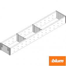 ORGA-LINE Set de compartimentare (cu ocupare parţială), pentru TANDEMBOX Sertar, NL=600 mm, Lăţime=105 mm