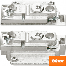 CLIP Plăcuţă de montaj, dreaptă (31 mm), 0 mm, Zinc, şuruburi, reglaj pe înălţime: Excentric, dreapta+stânga, pentru rame de aluminiu înguste