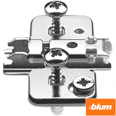 CLIP Plăcuţă de montaj, în cruce, 0 mm, oţel, EXPANDO, reglaj pe înălţime: Excentric