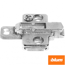 CLIP Plăcuţă de montaj, în cruce, 0 mm, Zinc, Euro-şuruburi, reglaj pe înălţime: Din 2 piese