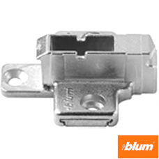 CLIP Plăcuţă de montaj, în cruce, 9 mm, Zinc, Euro-şuruburi, reglaj pe înălţime: Din 2 piese