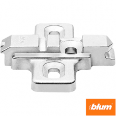 CLIP Plăcuţă de montaj, în cruce, 0 mm, Zinc, şuruburi, reglaj pe înălţime: Gaură alungită